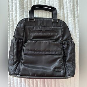 Lug Canter Black Convertible Tote Backpack Crossbody Travel Bag